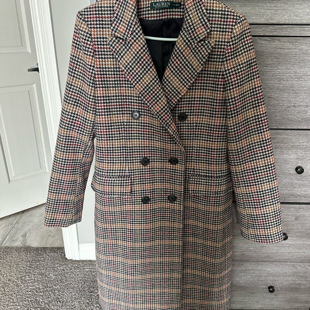 Ralph Lauren Multicolor Double-Breasted Trench Coat